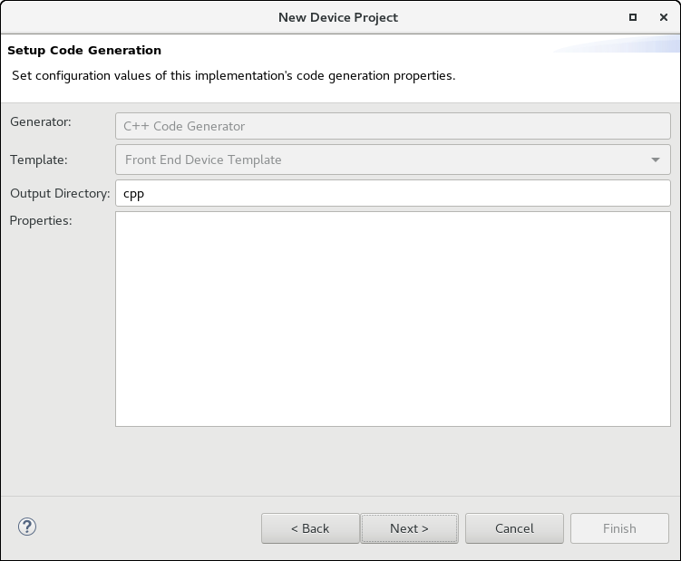 The Setup Code Generation Page