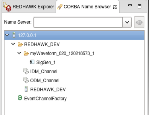 CORBA Name Browser View
